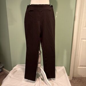 The limited Women's brown tapered stretch trousers size 6 NWT